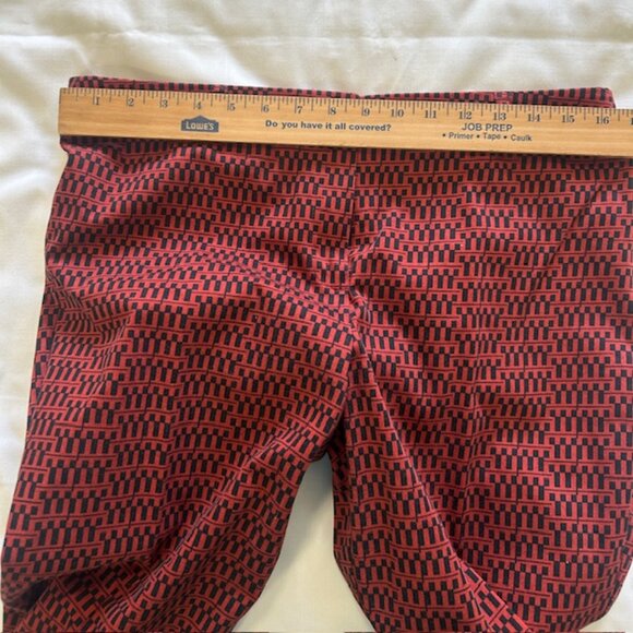 Foschini Ladies Pants sz 12 Red Black Ankle read - Picture 10 of 10